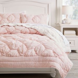Pottery Barn Chloe Blush Comforter & Sham Twin